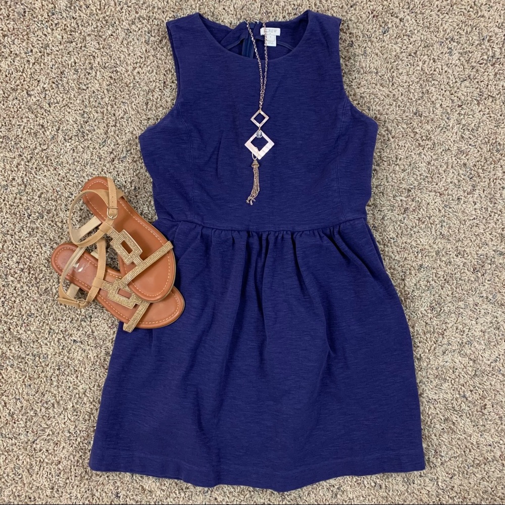 J. Crew Navy Blue Sleeveless Dress